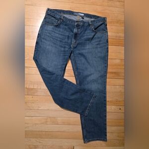 NWT Carhartt Straight Fit Mens Size 42x30 Blue Denim Tapered Leg Jeans
